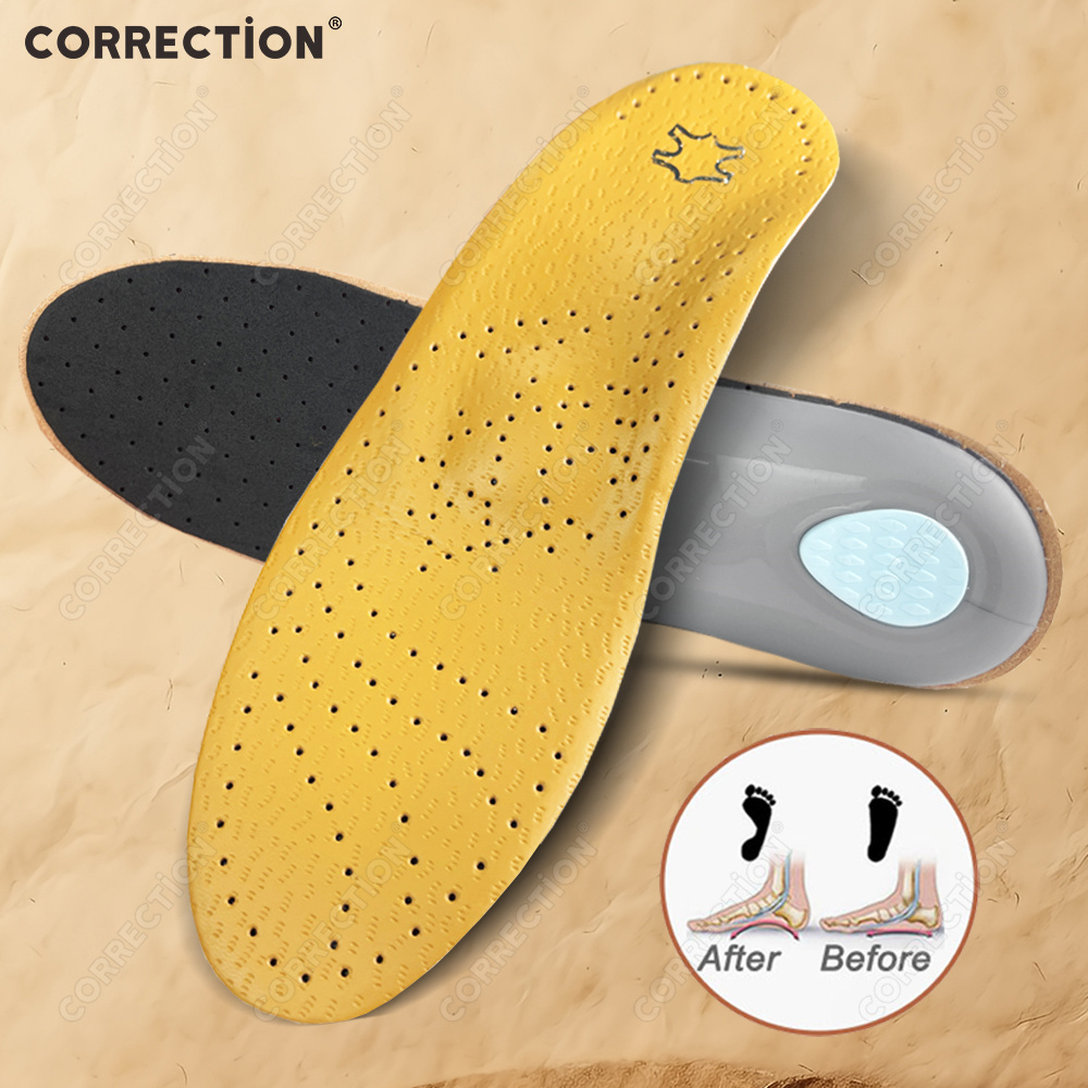 Sneaker Leather Care - نعل داخلي جلدي لتقويم العظام ودعم