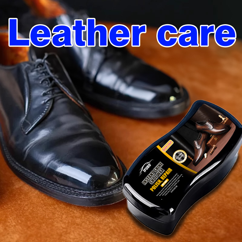 Sneaker Leather Care - إسفنجة شمع أحذية فورية التلميع من