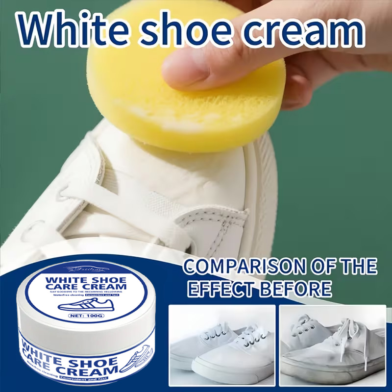 Sneaker Care Whitener - كريم العناية بالأحذية الرياضية البيضاء مع