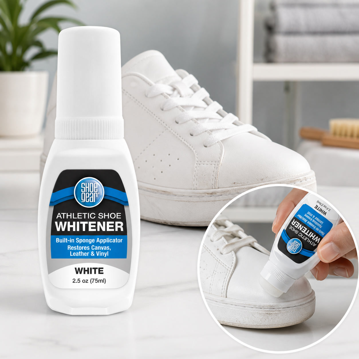 Sneaker Care Whitener - مبيض سائل للأحذية الرياضية 2.5 أونصة،