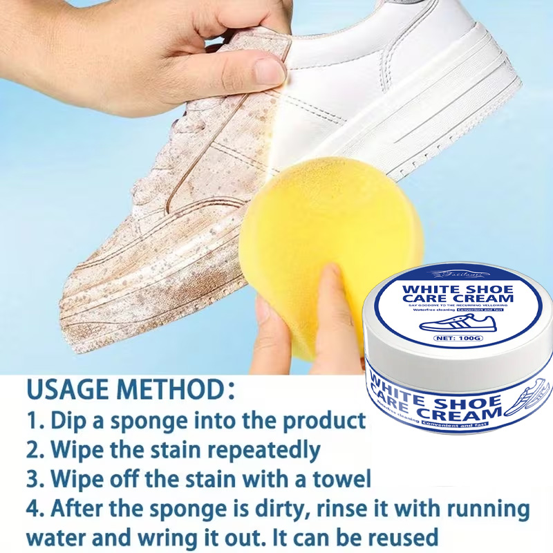 كريم العناية بالأحذية الرياضية - مراجعة Sneaker Care Whitener وسعره
