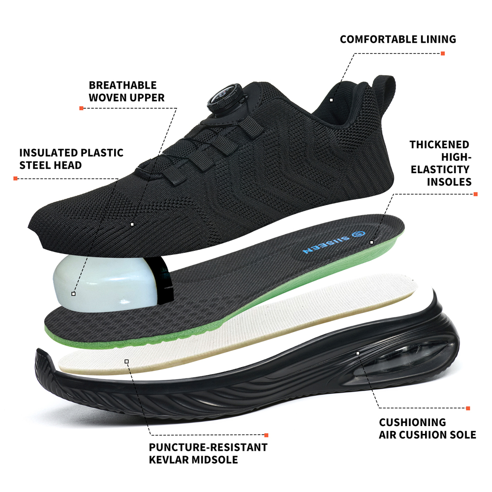 أحذية أمان للرجال بزر دوار، أح - مراجعة Sneakers Care وسعره