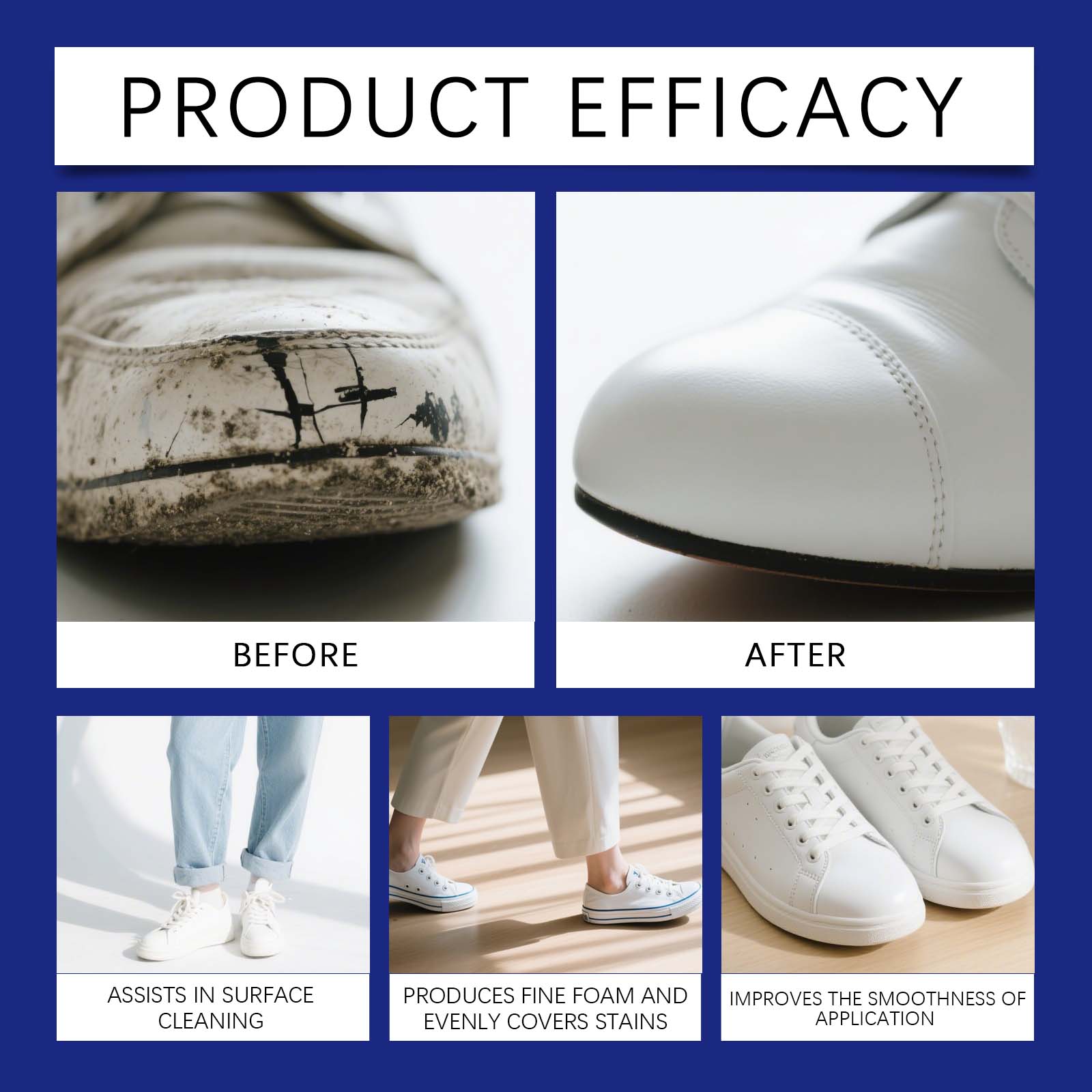 منظف أحذية أبيض رغوي، مزيل بقع - مراجعة Sneaker Care Whitener وسعره